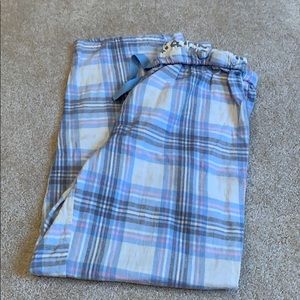 Simple Pleasures Blue and pink plaid pajama pants